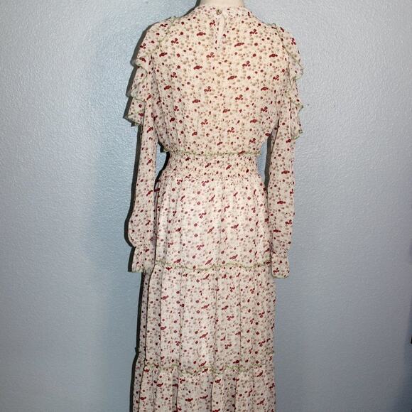 Li & Li Fashion Vintage Looking Cold Shoulder Maxi Dress - Picture 8 of 12